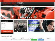 Tablet Screenshot of excellent-cars.co.uk